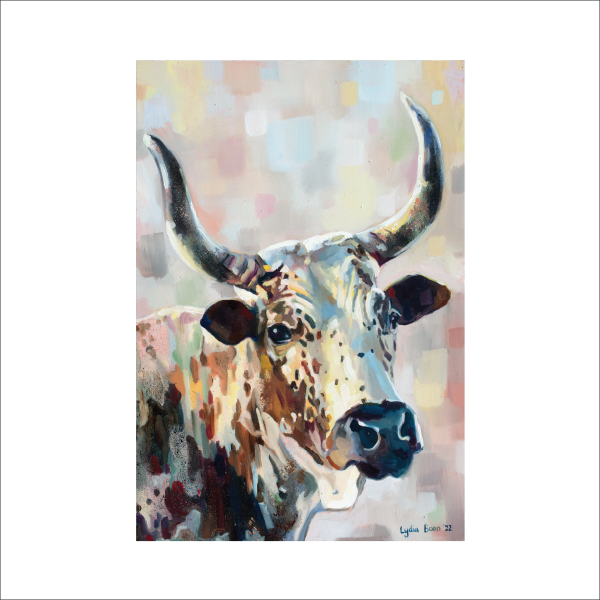 Nguni Cow Greeting Cards Large