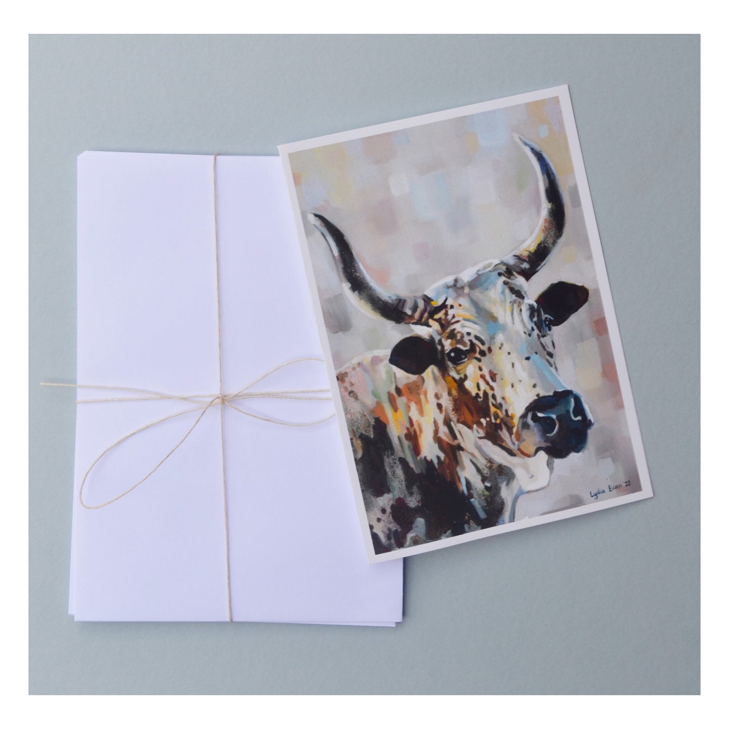 Nguni Cow Greeting Cards Large